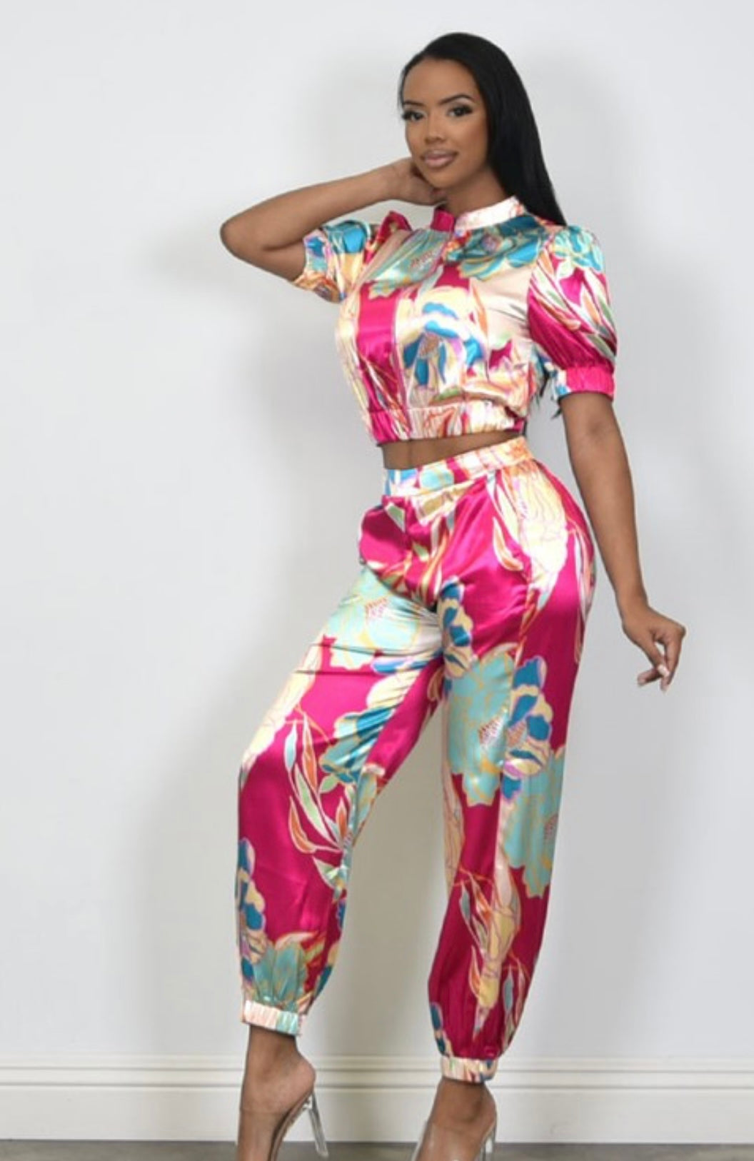 2 Piece Floral Pants Set